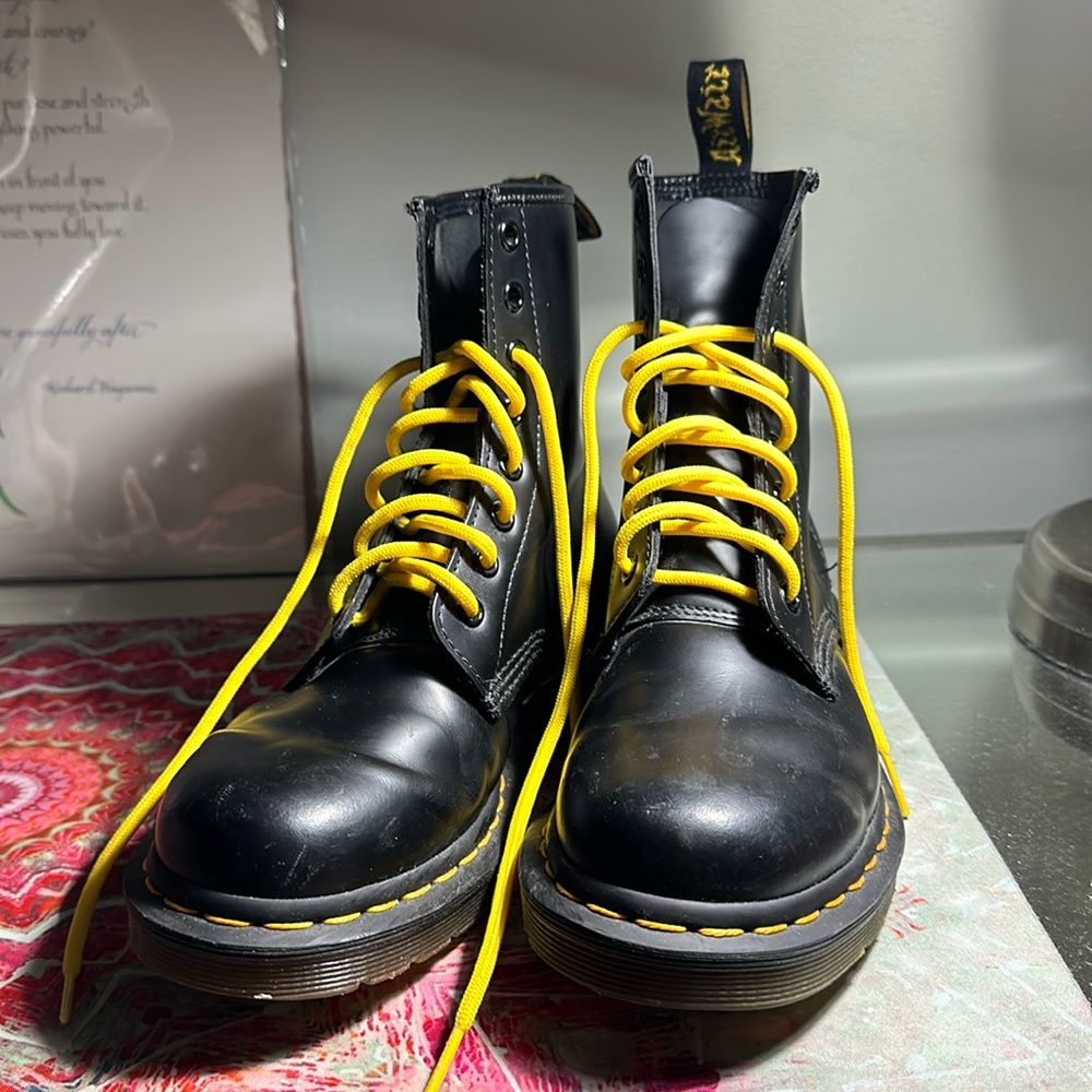 Doc Martens leather lace up boots